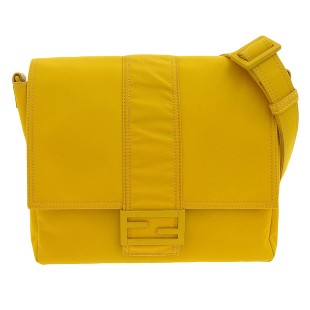 Fendi Bucket Messenger Bag Shoulder Crossbody Yellow